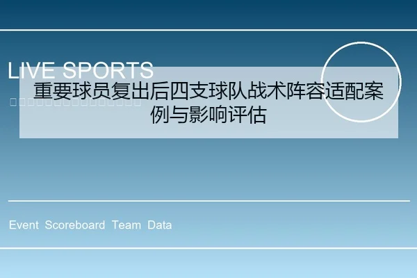 重要球员复出后四支球队战术阵容适配案例与影响评估